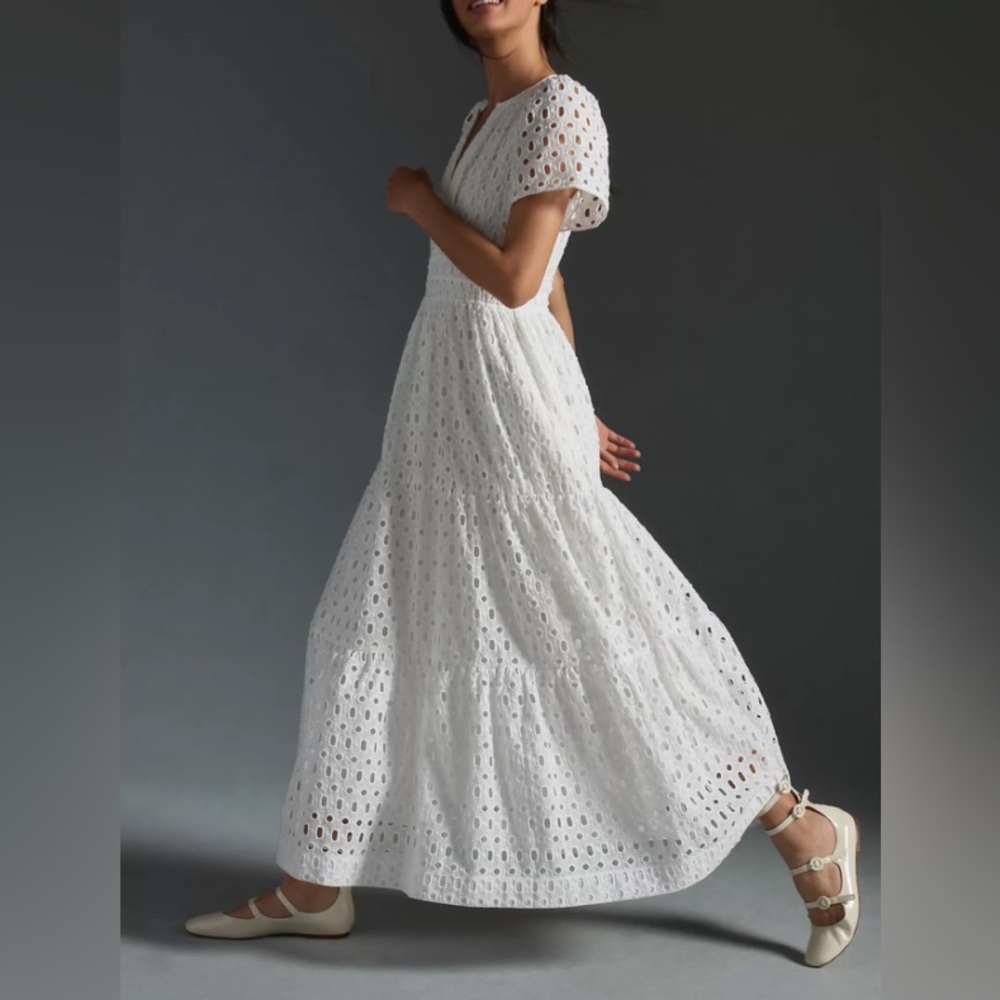 Anthropologie The Somerset Maxi Dress: Eyelet Edition - Picture 2 of 8